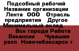 Подсобный рабочий › Название организации ­ Лента, ООО › Отрасль предприятия ­ Другое › Минимальный оклад ­ 22 500 - Все города Работа » Вакансии   . Чувашия респ.,Новочебоксарск г.